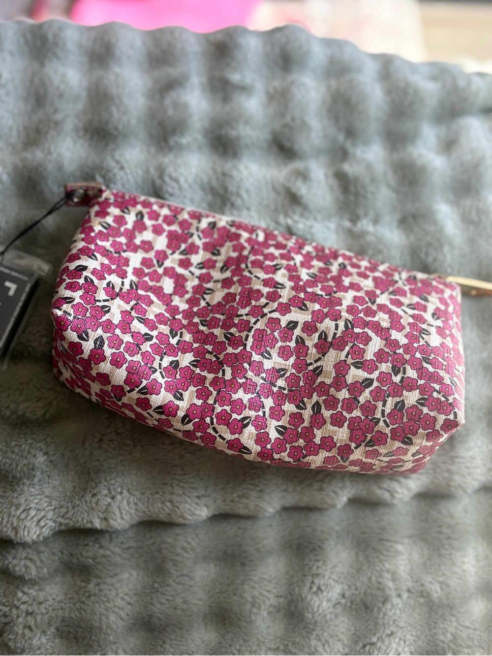 Fendi Pink Floral Cosmetic Pouch
